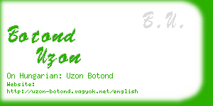 botond uzon business card